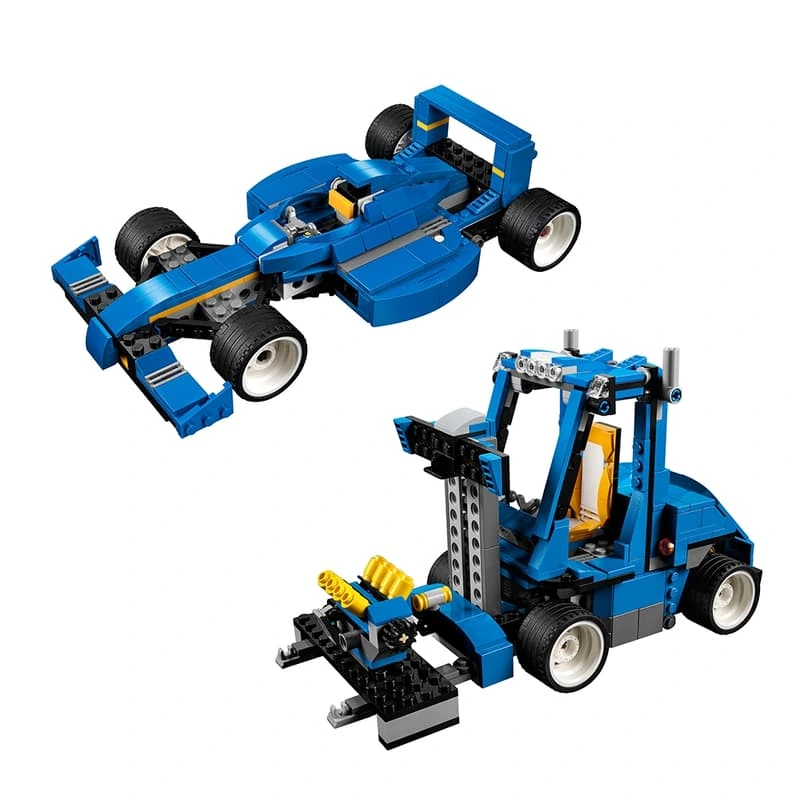 LEGO huren 31070 sportwagen turbo racer set bij Brickshack in Grimbergen Location LEGO 31070 bolide bleu chez Brickshack a Grimbergen3.webp