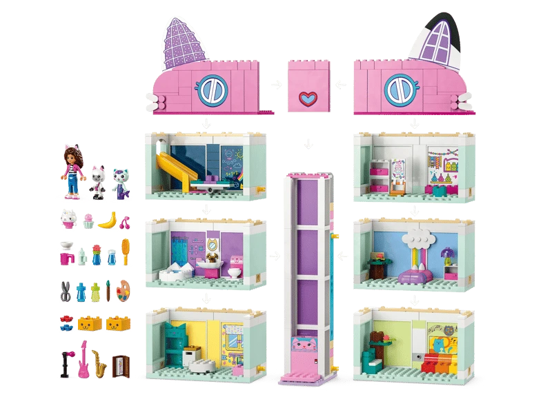 LEGO huren 10788 gabby's doll house set bij Brickshack in Grimbergen Location LEGO 10788 La maison magique de Gabby chez Brickshack a Grimbergen 2.webp