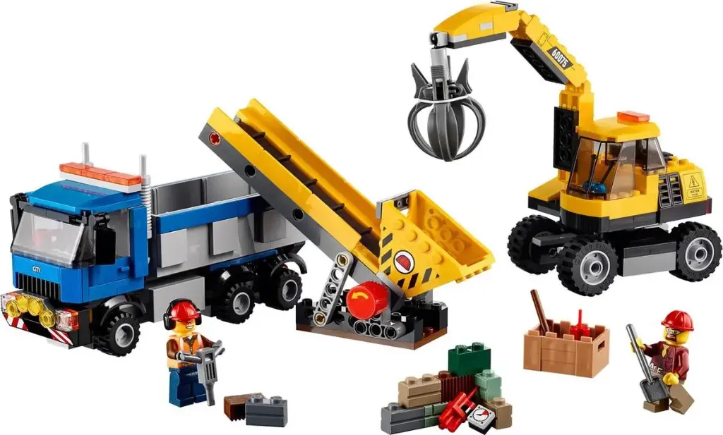60075 L'excavatrice Et Le Camion 