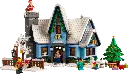 10293 Winter village: Bezoek van de Kerstman