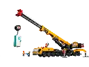 60409 La grue de chantier mobile jaune