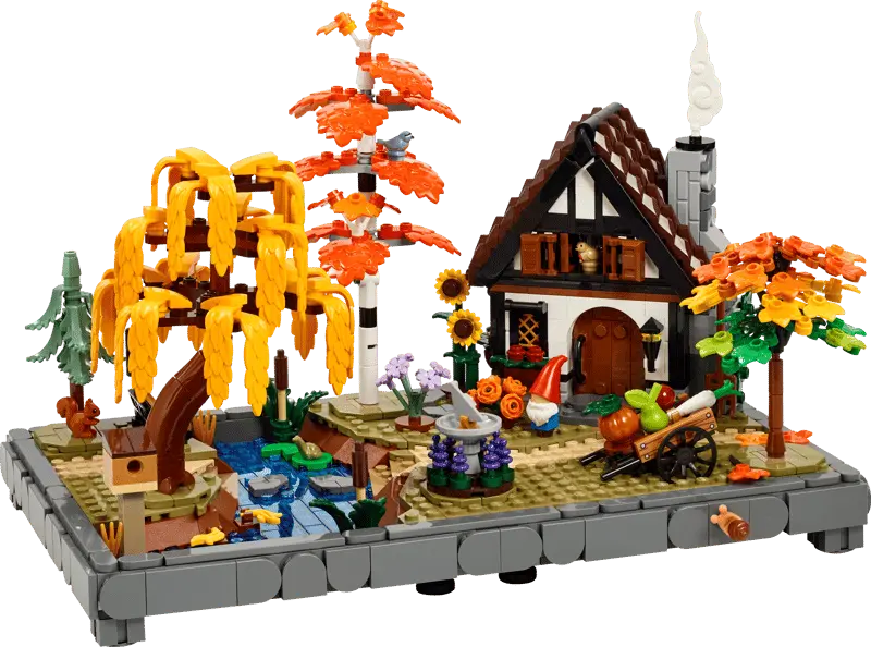 11372 Herfsttuin met cottage