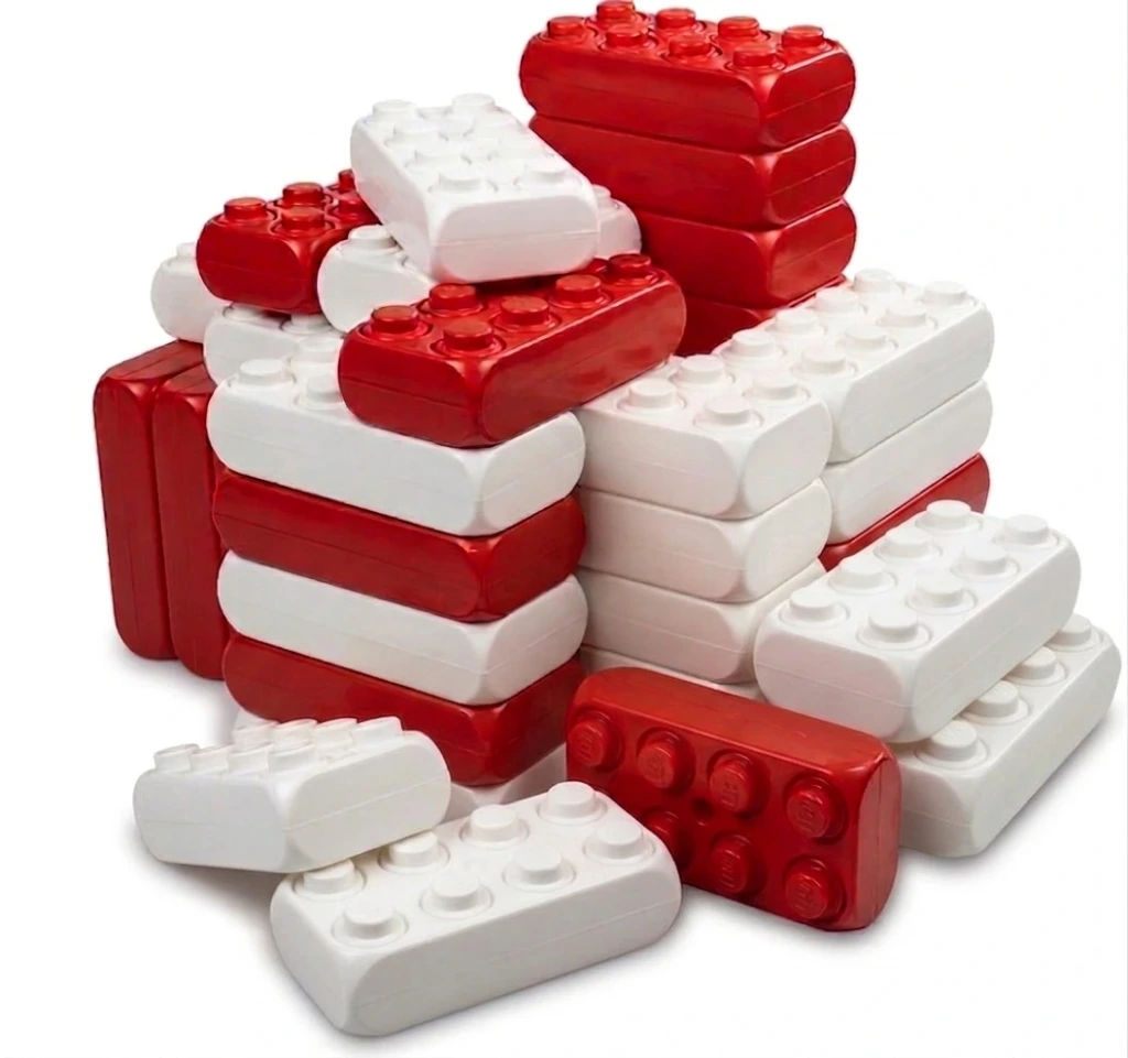 ESDA XL Starter set 100 Bouwblokken WIT ROOD (week-formule)