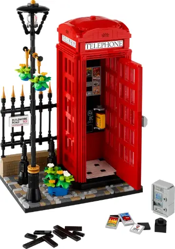 21347 Rode Londense telefooncel