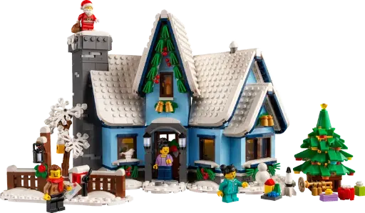 10293 Winter village: Bezoek van de Kerstman